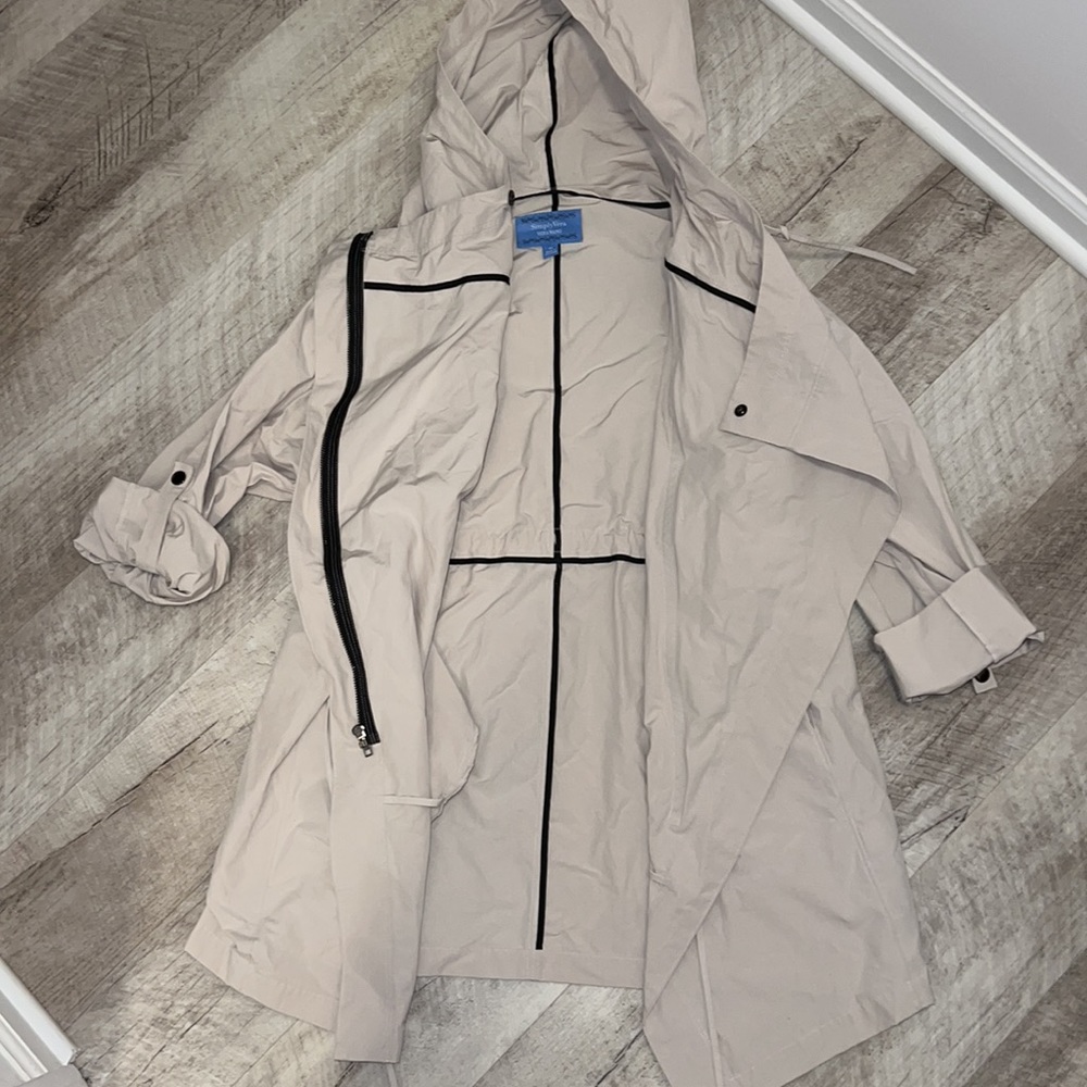 Simply Vera Vera Wang asymmetrical rain jacket - Picture 3 of 8